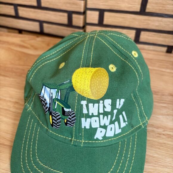 John Deere Green This is How I Roll Toddler Cap - Picture 2 of 6